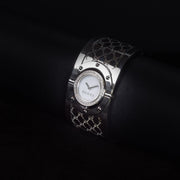 Luxury watch (YA112415): watch face angled view right zoomed out